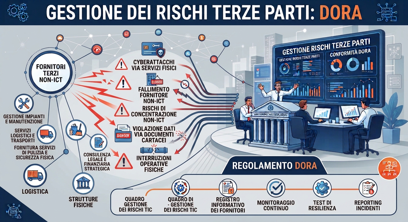 La gestione dei RISCHI DI TERZE PARTI (NON-ICT) secondo le nuove LINEE GUIDA EBA